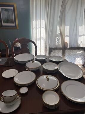 Antique Imperial PSL Austria Porcelain Dinnerware Lot Gold Trim – Local Pickup